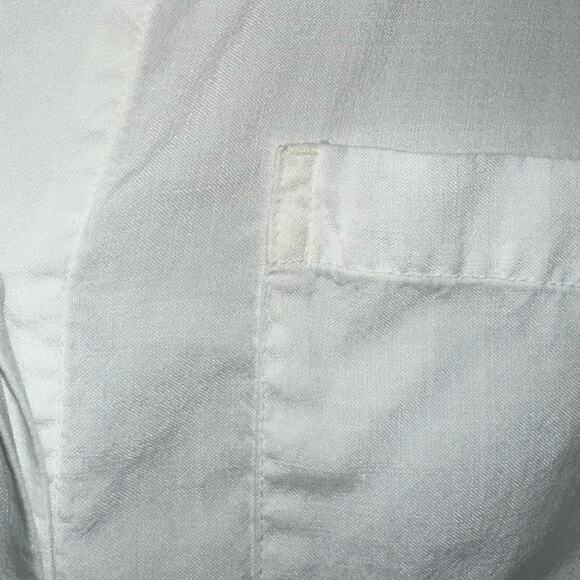 Anthropologie Cloth & Stone White Split Hem Tencel Lindsay Button Up Shirt Small - Picture 14 of 14